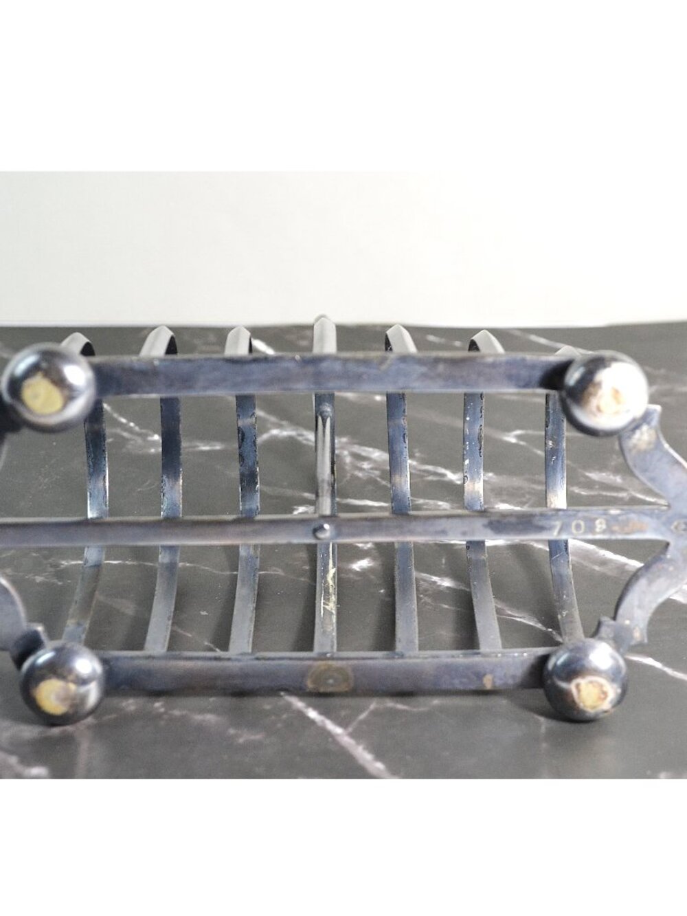 Vintage Silverplate Toast Rack Dining Table Decor Accessory - Picture 3 of 4